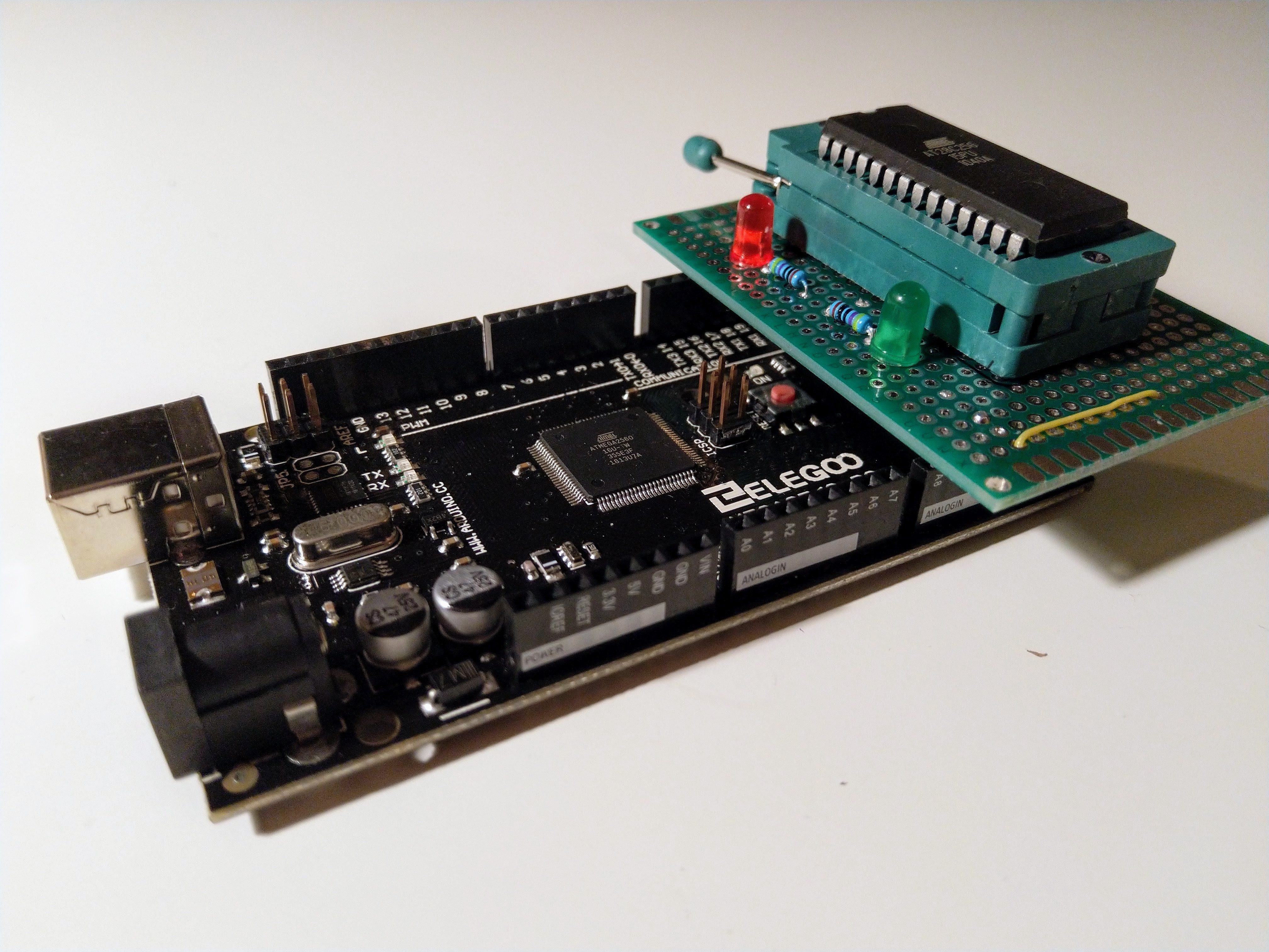 EEPROM programming shield for Arduino Mega