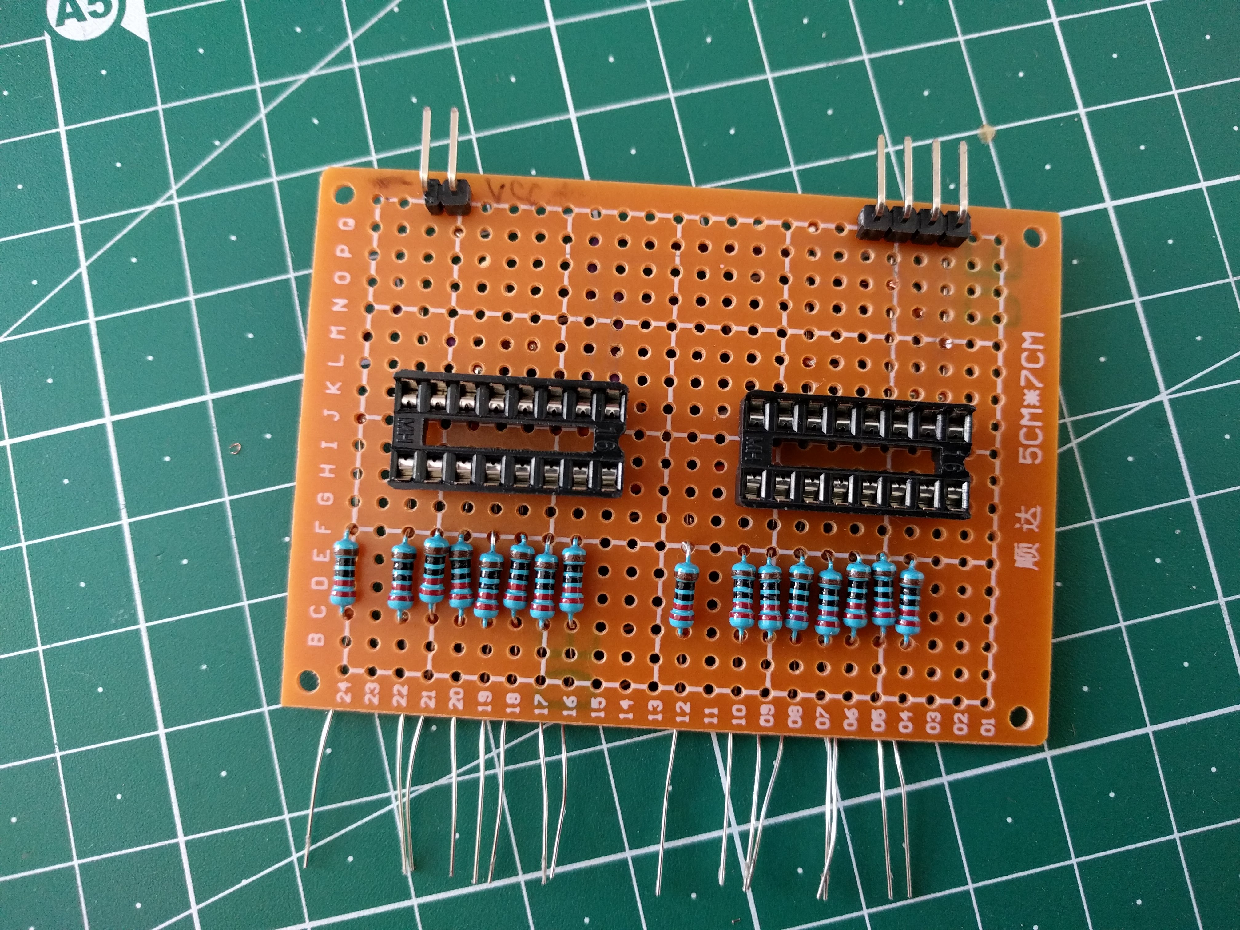 Board for both 74138 ICs.