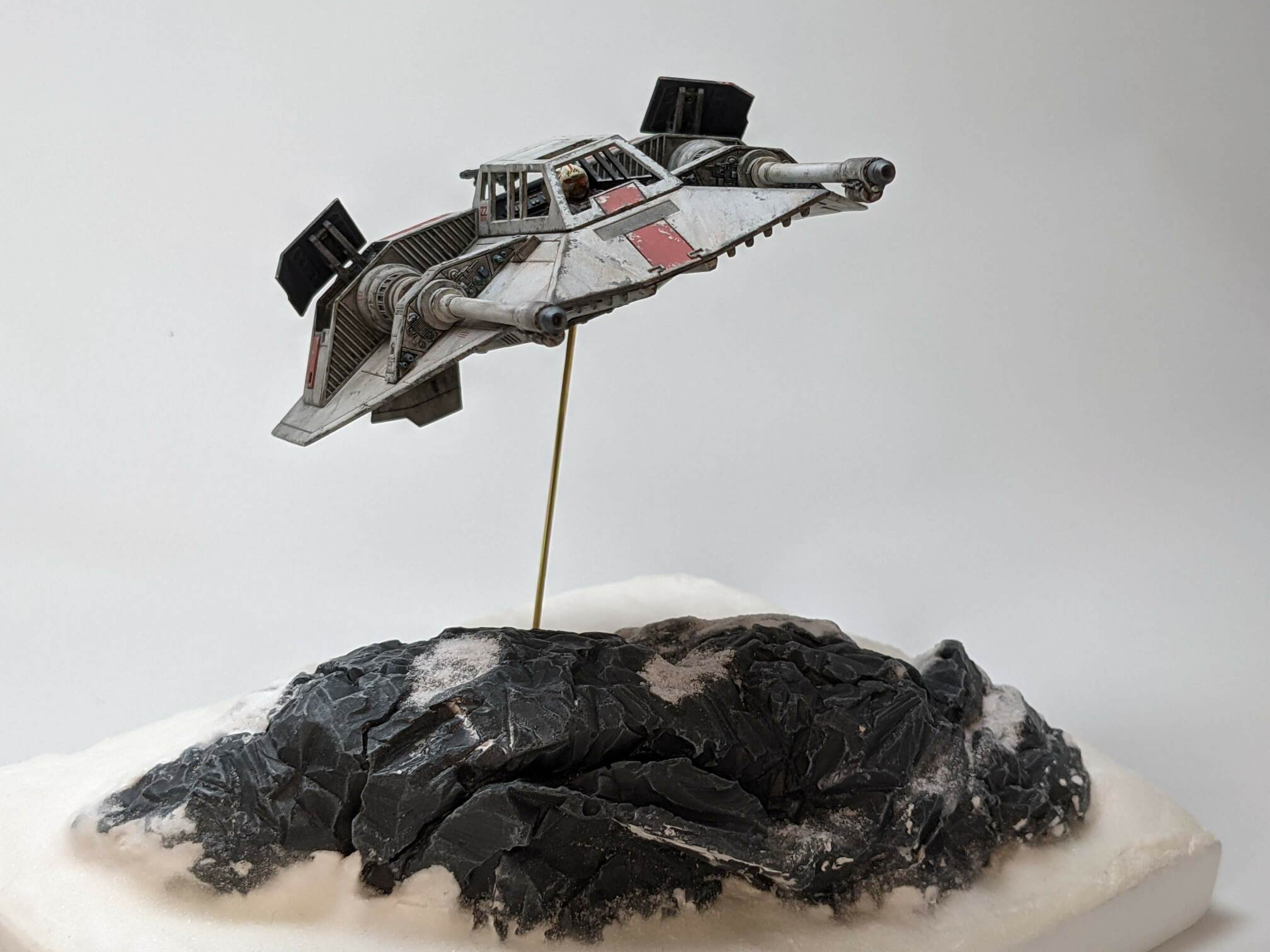 Snowspeeder Flying Over Hoth Diorama Josef Adamcik