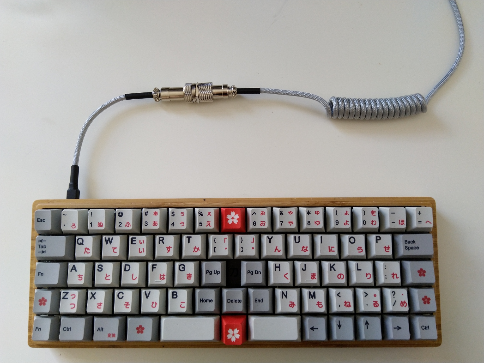 keyboard with wires